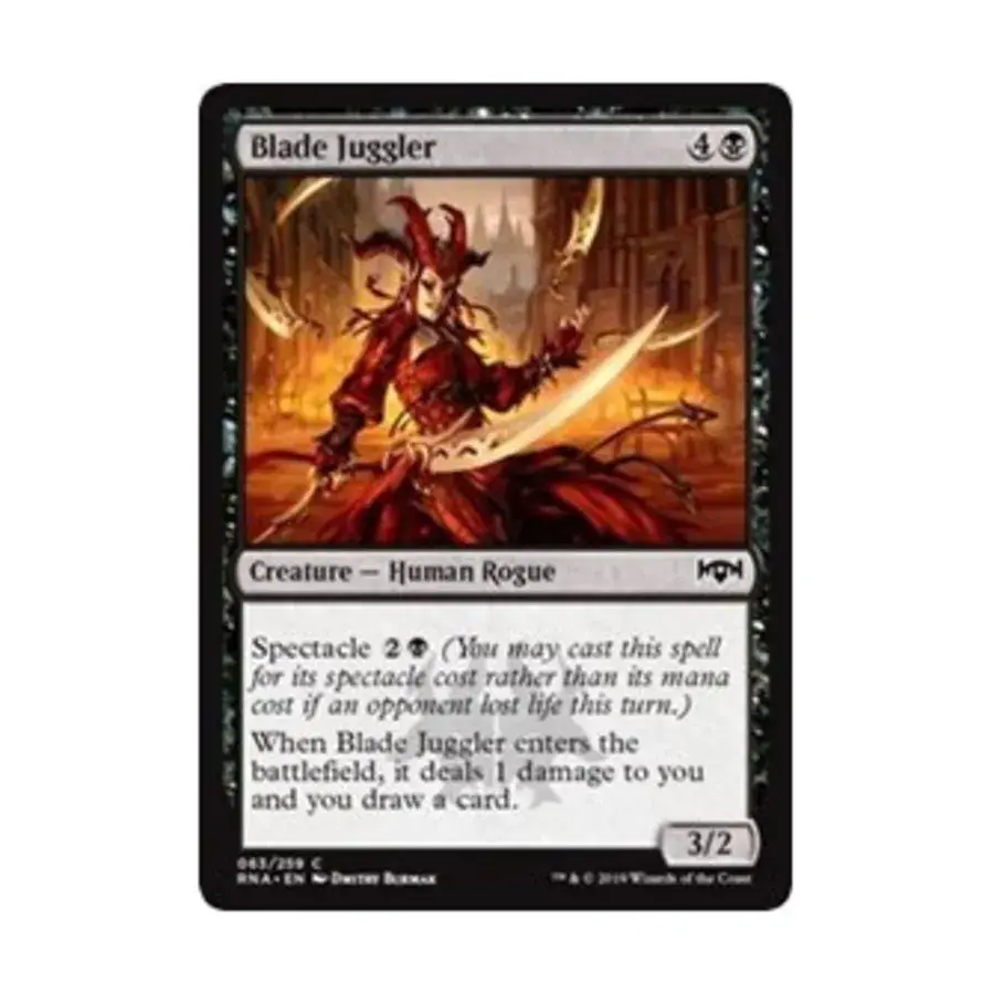 CCG Жонглер клинками (клавиша C), MTG - Ravnica Allegiance
CCG Жонглер клинками (клавиша C), MTG - Ravnica Allegiance