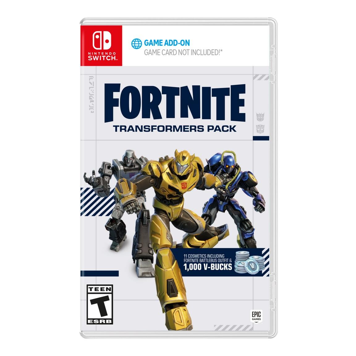 Видеоигра Fortnite - Transformers Pack DLC (Code in Box) - Nintendo Switch
Видеоигра Fortnite - Transformers Pack DLC (Code in Box) - Nintendo Switch