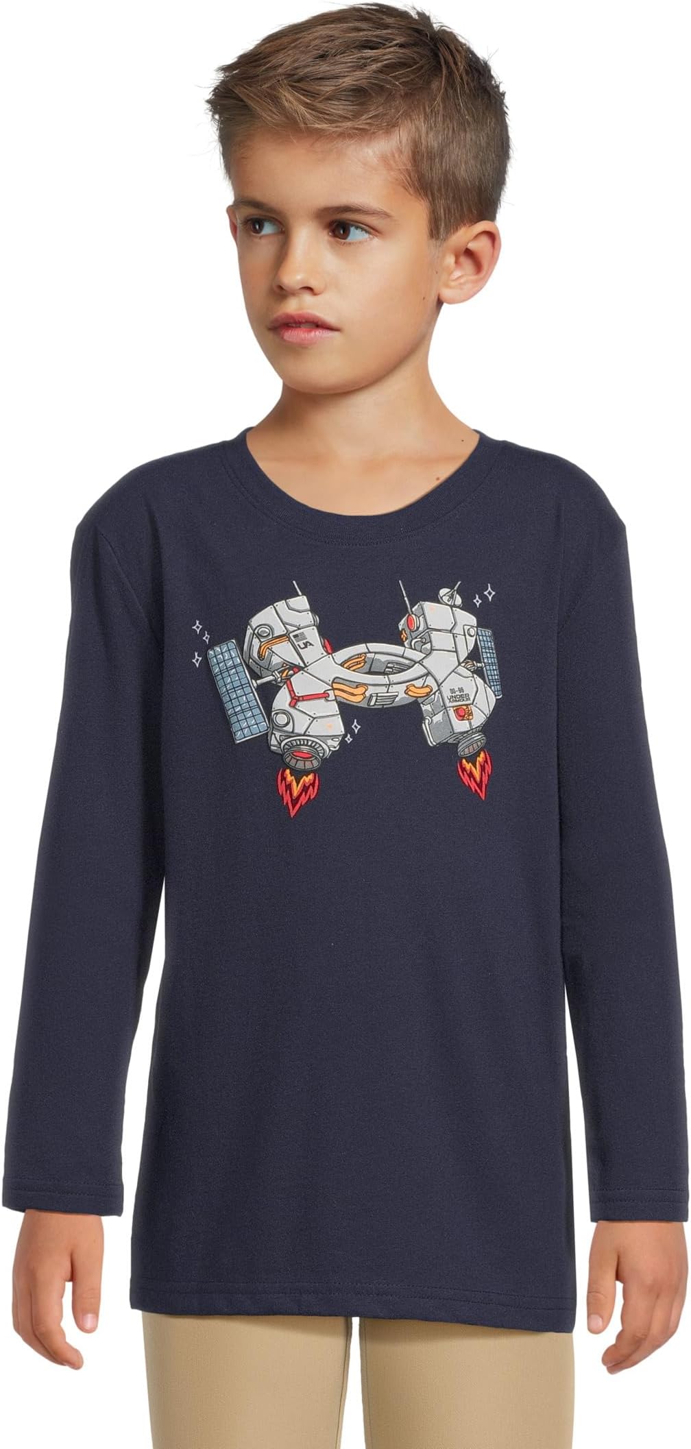 Футболка с логотипом Satellite Tech с длинным рукавом Under Armour Kids, Midnight Navy
Футболка с логотипом Satellite Tech с длинным рукавом Under Armour Kids, Midnight Navy