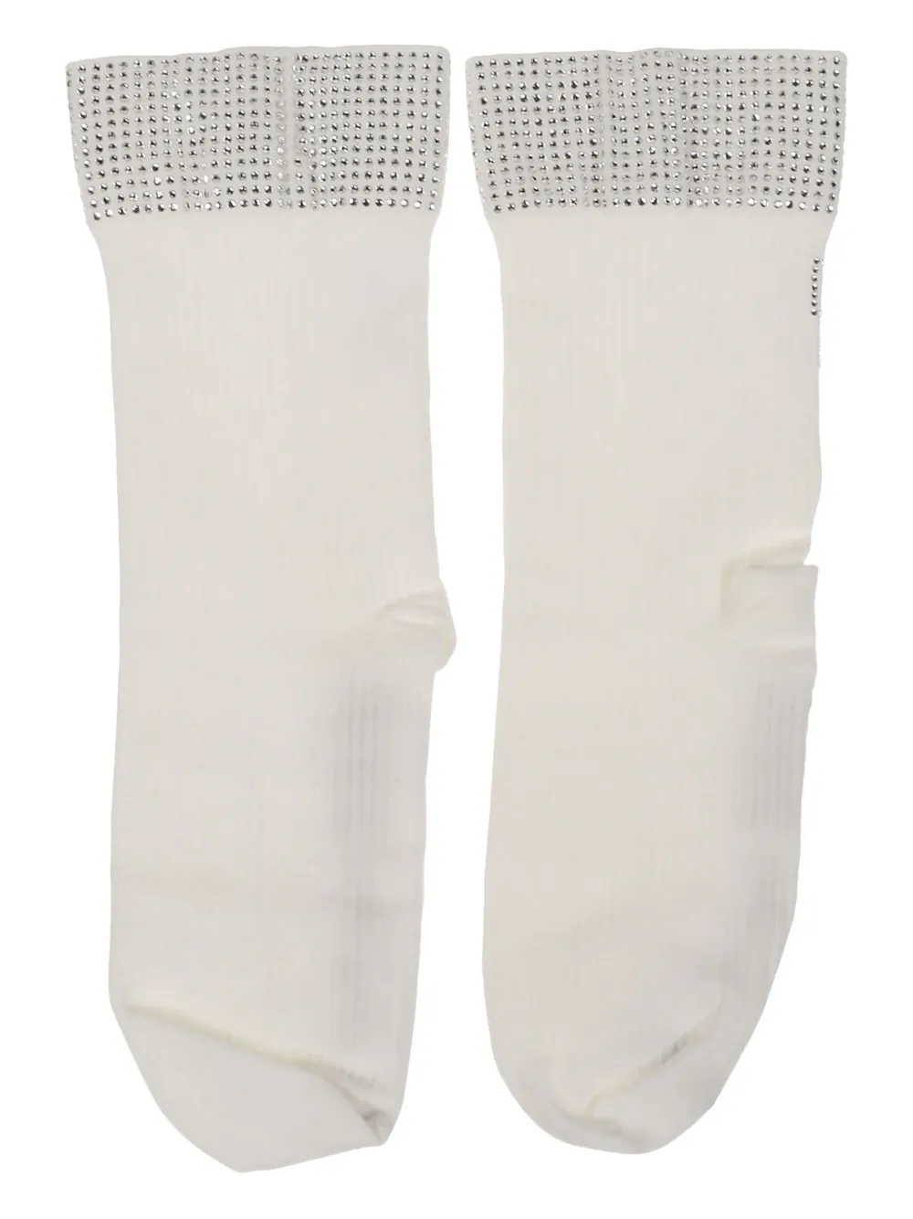 Носки, украшенные кристаллами Wolford, белый 
Носки, украшенные кристаллами Wolford, белый