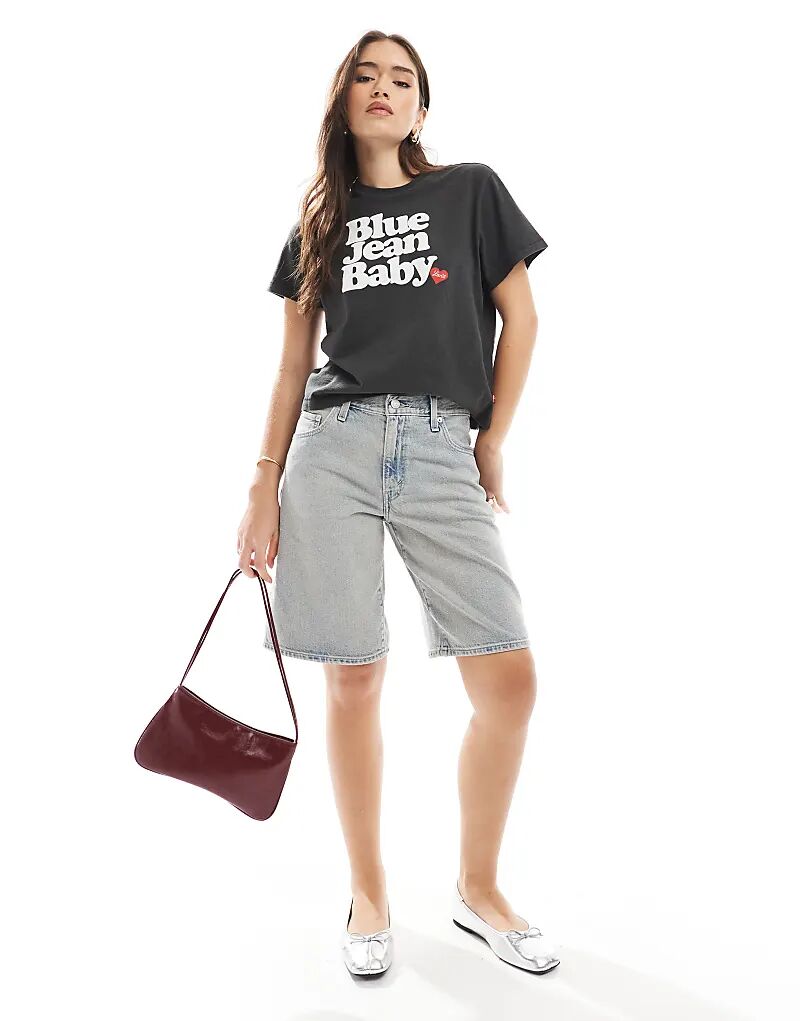 Мешковатые бриджи Levi's из джинсовой ткани Stone Wash 
Мешковатые бриджи Levi's из джинсовой ткани Stone Wash