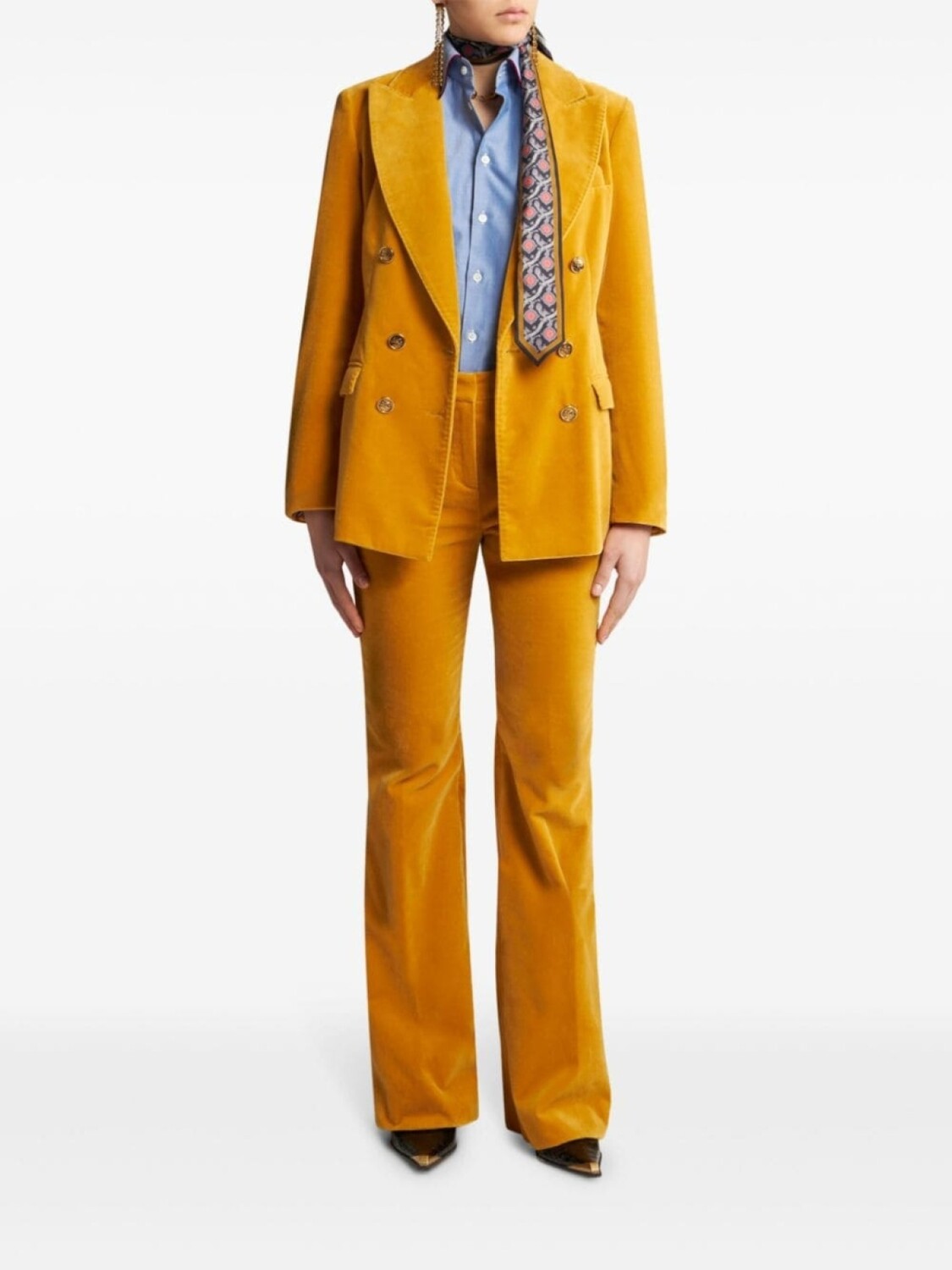 ETRO бархатные расклешенные брюки, черный
ETRO бархатные расклешенные брюки, черный