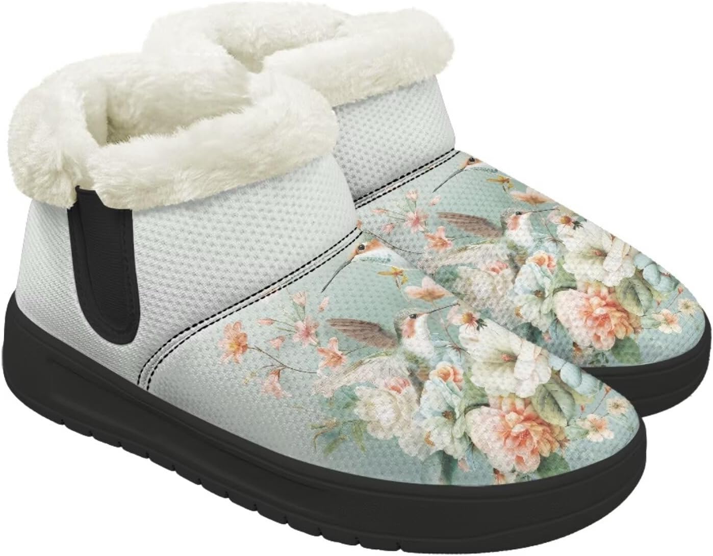 Зимние Ботинки Forchrinse для Женщин и Мужчин, Модные Меховые Ботильоны с Меховой Подкладкой, Hummingbird Flowers Print
Зимние Ботинки Forchrinse для Женщин и Мужчин, Модные Меховые Ботильоны с Меховой Подкладкой, Hummingbird Flowers Print