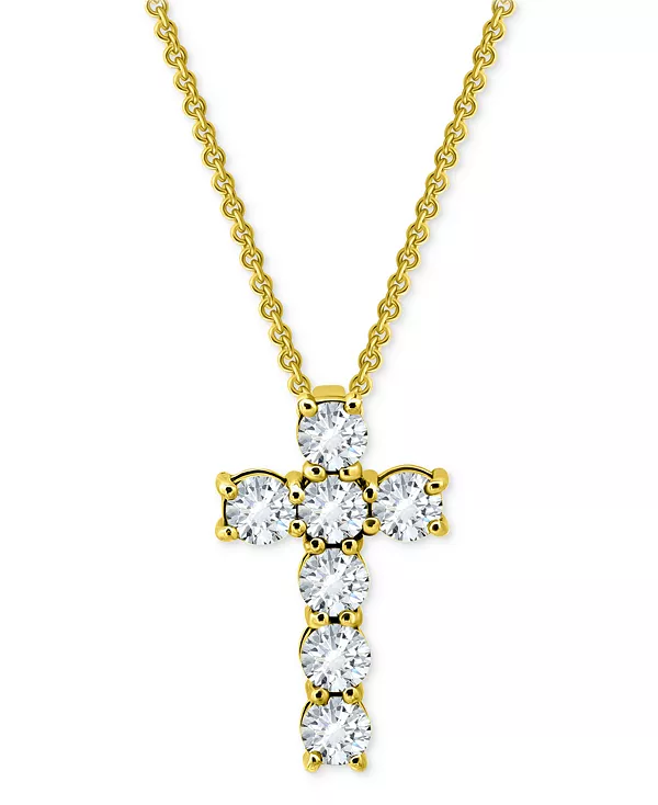 Массивное ожерелье с круглым кубическим цирконием в виде креста, 16 дюймов + удлинитель 2 дюйма Giani Bernini, silver
Массивное ожерелье с круглым кубическим цирконием в виде креста, 16 дюймов + удлинитель 2 дюйма Giani Bernini, silver