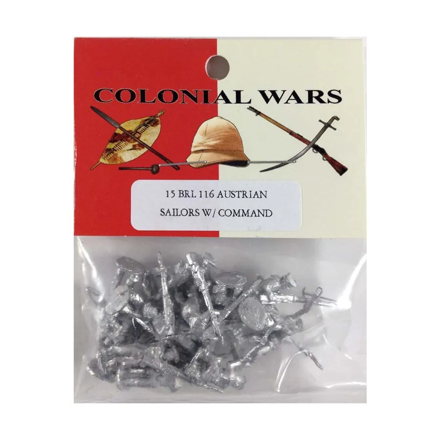 Австрийские моряки с командованием, Colonial Wars - Eight-Nation Alliance (15mm) (Blue Moon)
Австрийские моряки с командованием, Colonial Wars - Eight-Nation Alliance (15mm) (Blue Moon)
