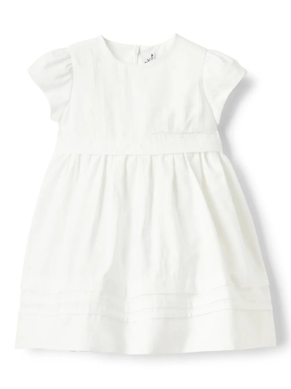 Платье с вышивкой Il Gufo, белый 
Платье с вышивкой Il Gufo, белый