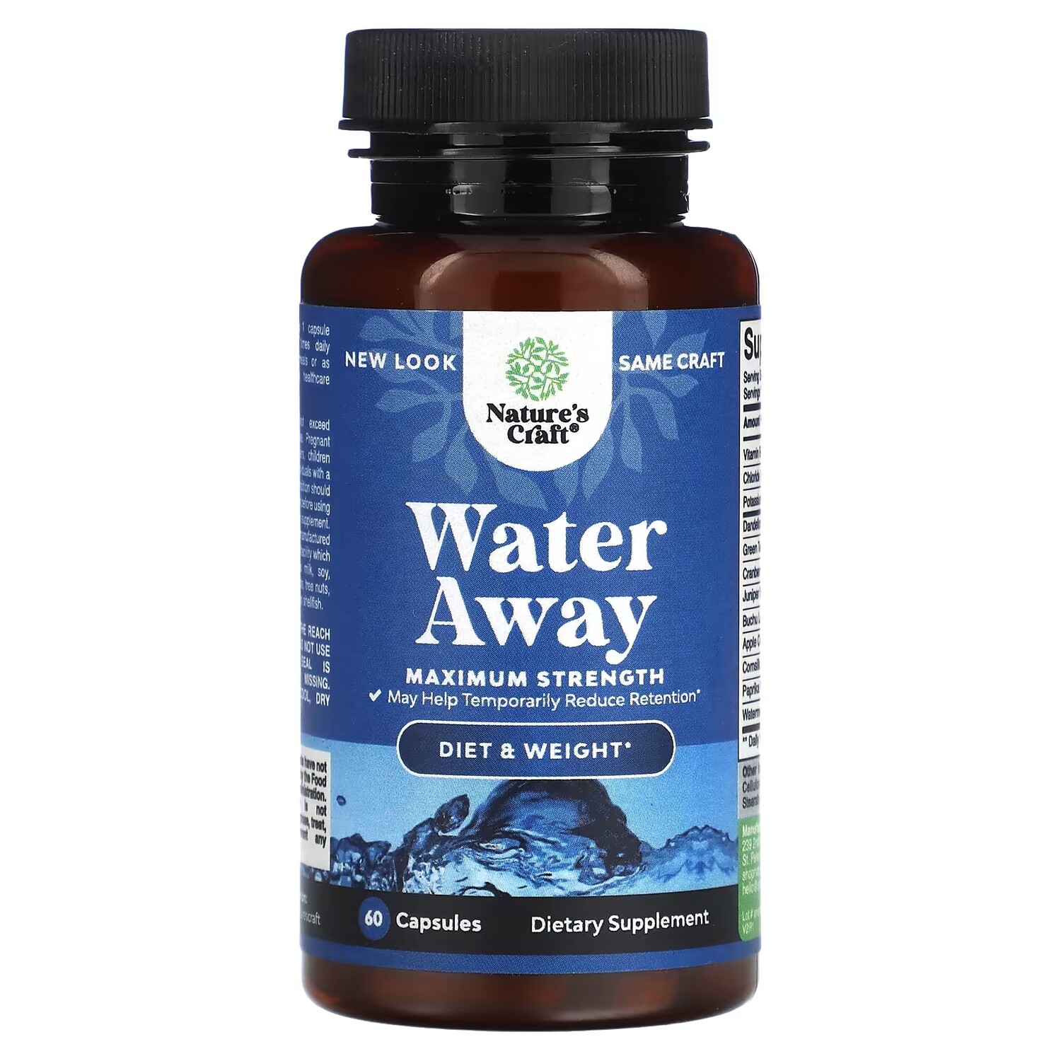 Добавка Nature's Craft Water Away максимальная сила, 60 капсул
Добавка Nature's Craft Water Away максимальная сила, 60 капсул