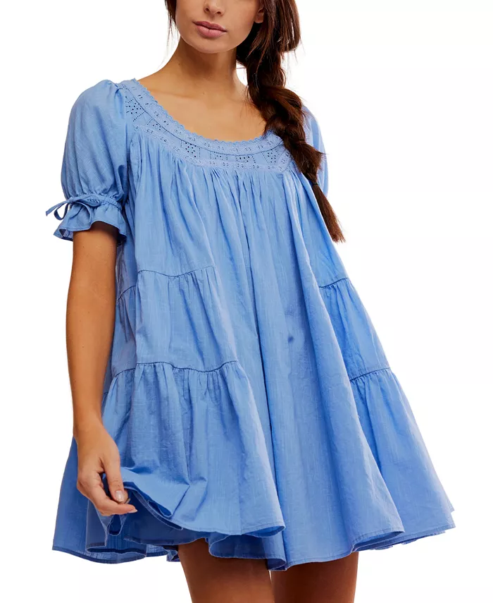 Женское платье-бэбидолл Sandy Shores Free People, синий
Женское платье-бэбидолл Sandy Shores Free People, синий