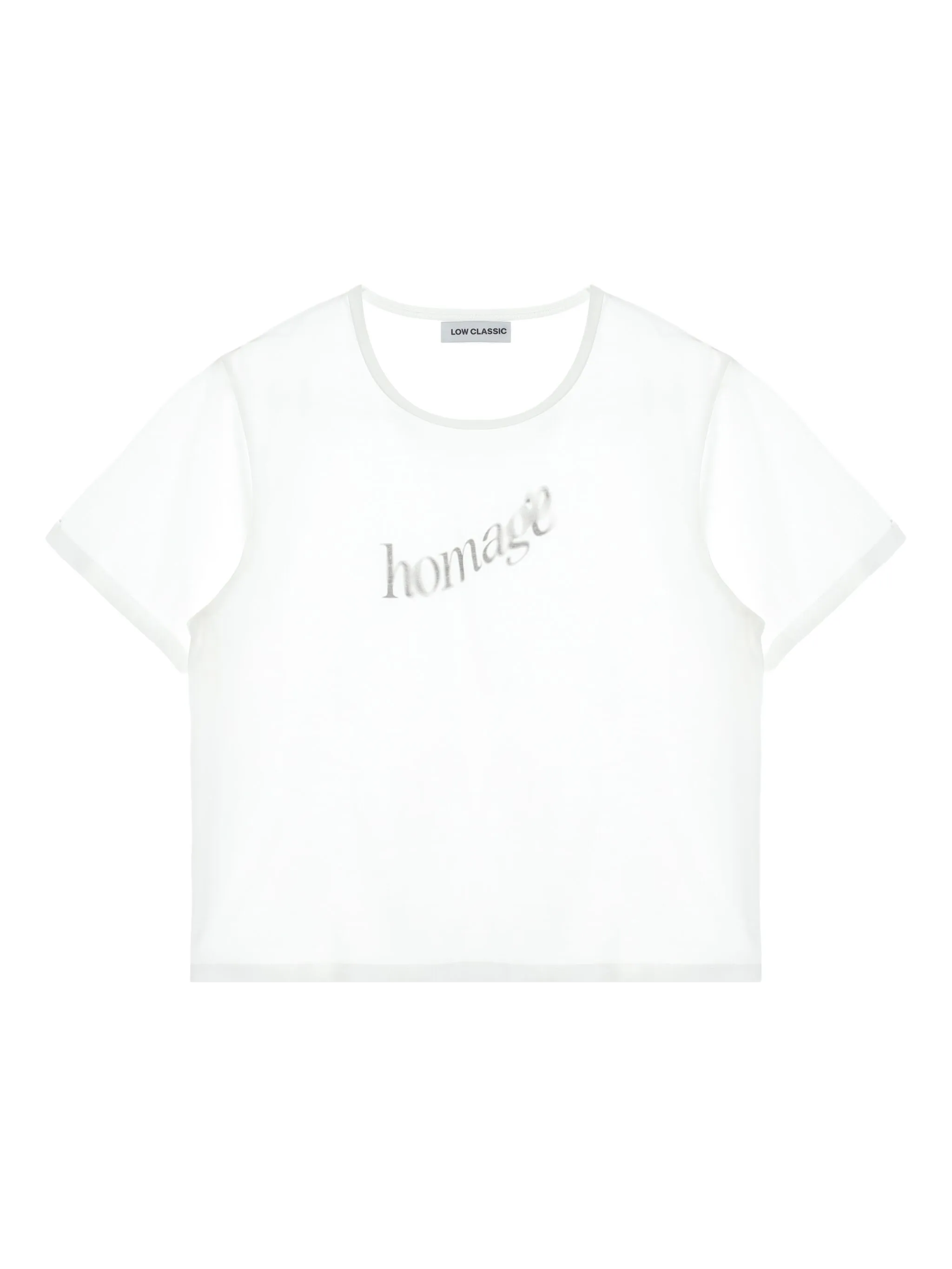 Укороченная футболка Low Classic, белый
Укороченная футболка Low Classic, белый