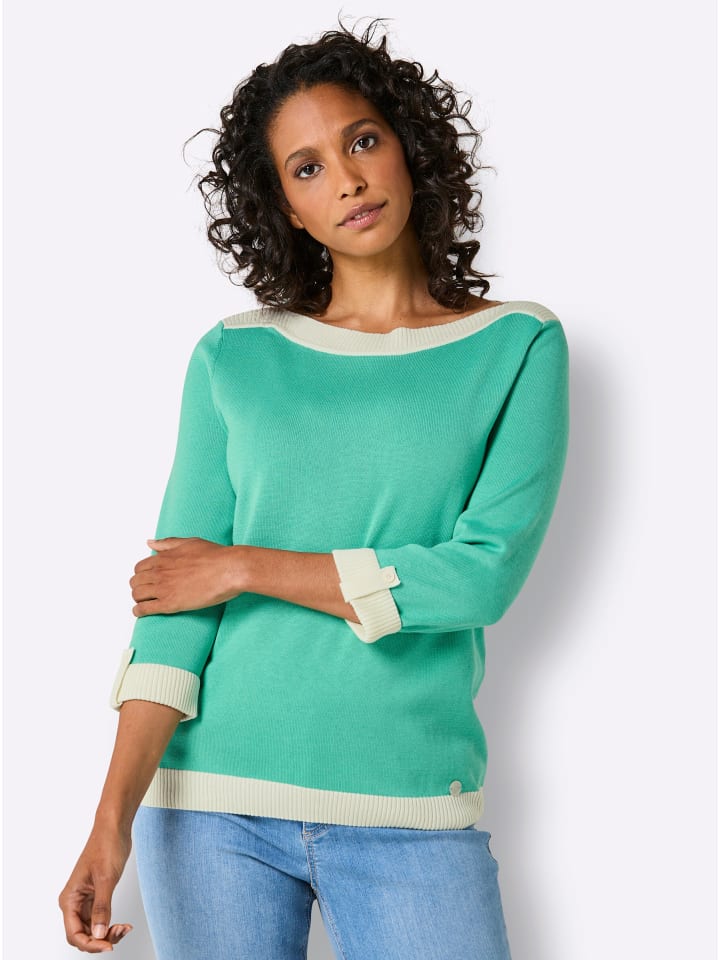 Свитер с рукавами 3/4 в бирюзовом цвете creation L
Свитер с рукавами 3/4 в бирюзовом цвете creation L