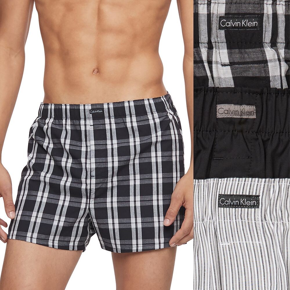 Мужские 3 пары хлопковых боксеров Calvin Klein Classics из тканого материала, цвет Black Patterned
Мужские 3 пары хлопковых боксеров Calvin Klein Classics из тканого материала, цвет Black Patterned