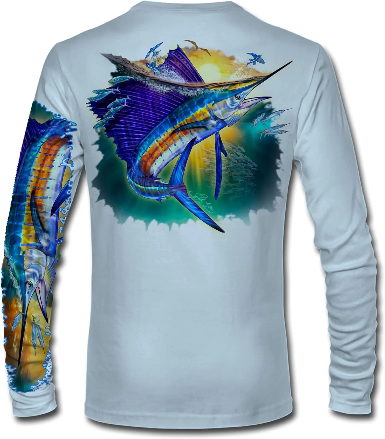 Мужская рубашка для рыбалки "Sunset Sail" Comfortable с UPF 50+ Jason Mathias
Мужская рубашка для рыбалки "Sunset Sail" Comfortable с UPF 50+ Jason Mathias