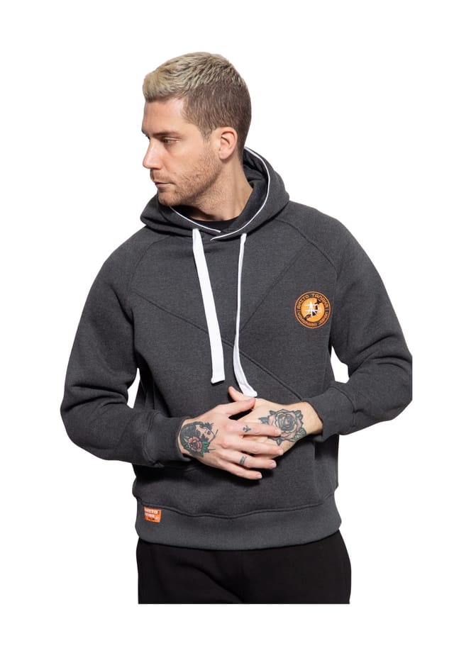 Толстовка с капюшоном и разделительными швами. Akito Tanaka, серый
Толстовка с капюшоном и разделительными швами. Akito Tanaka, серый