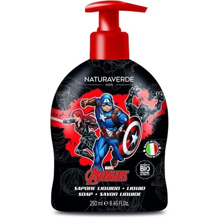 Детское жидкое мыло Marvel Avengers для детей Капитан Америка с экстрактами календулы и ромашки 250 мл, Naturaverde
Детское жидкое мыло Marvel Avengers для детей Капитан Америка с экстрактами календулы и ромашки 250 мл, Naturaverde