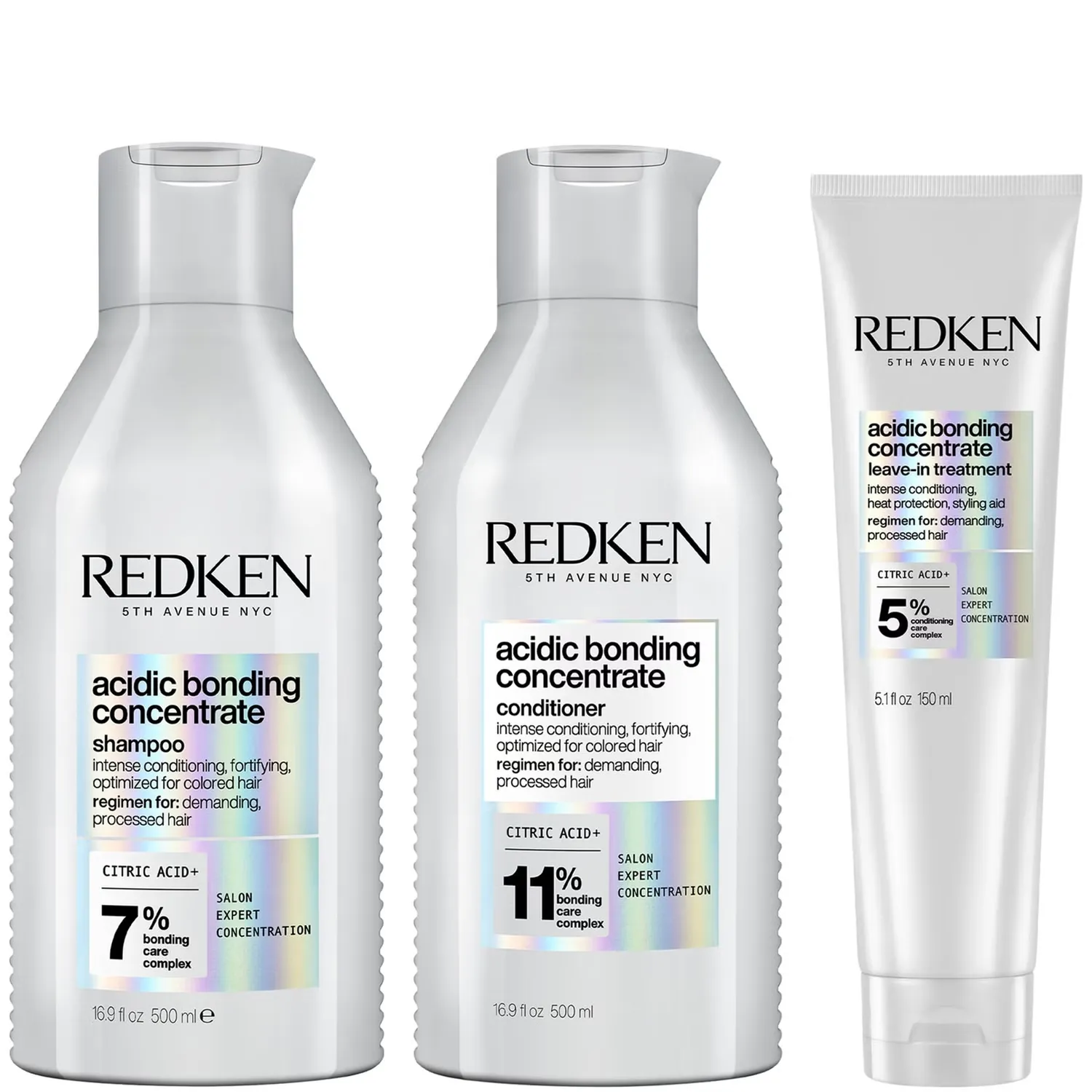Acidic Bonding Concentrate Шампунь 500 мл, кондиционер 500 мл и несмываемое средство Bond Repair Supersize Bundle 150 мл Redken
Acidic Bonding Concentrate Шампунь 500 мл, кондиционер 500 мл и несмываемое средство Bond Repair Supersize Bundle 150 мл Redken