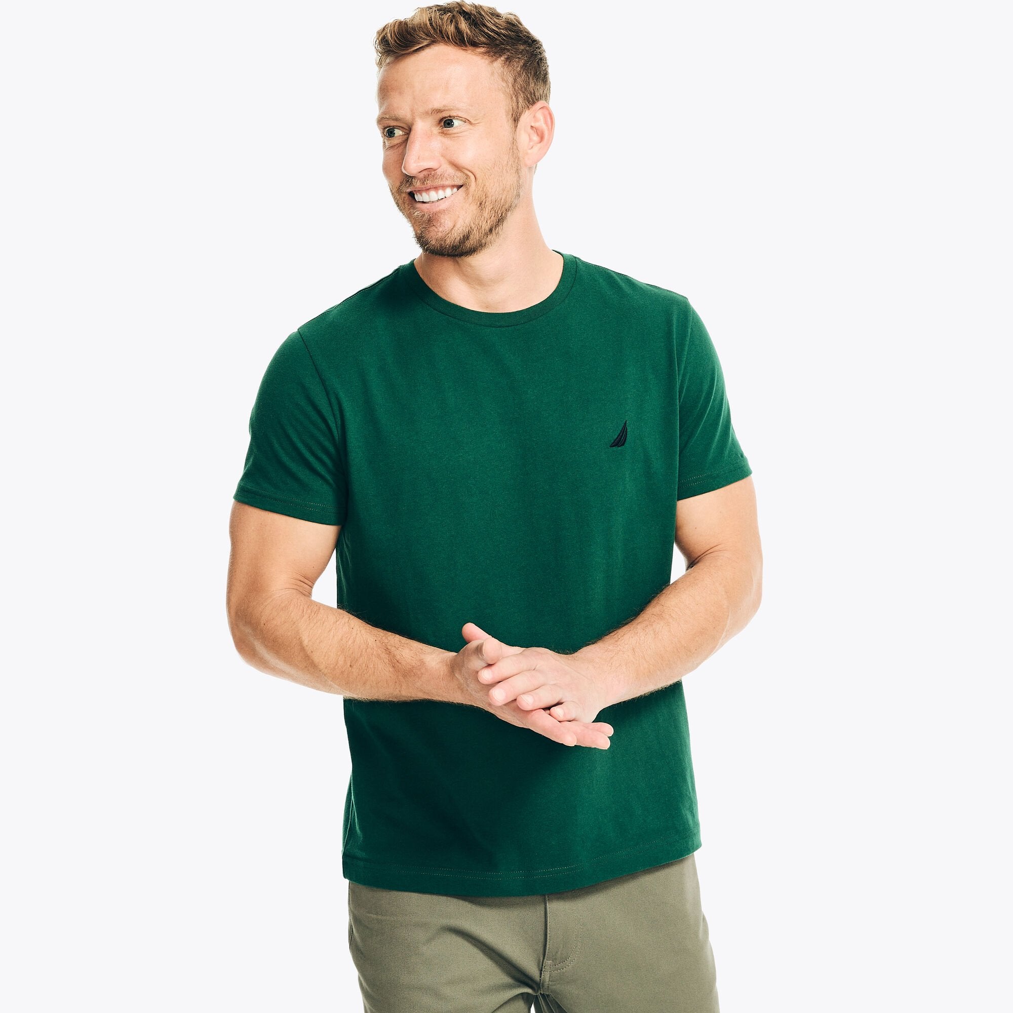 Футболка мужская Nautica Solid с круглым вырезом, цвет tidal green
Футболка мужская Nautica Solid с круглым вырезом, цвет tidal green