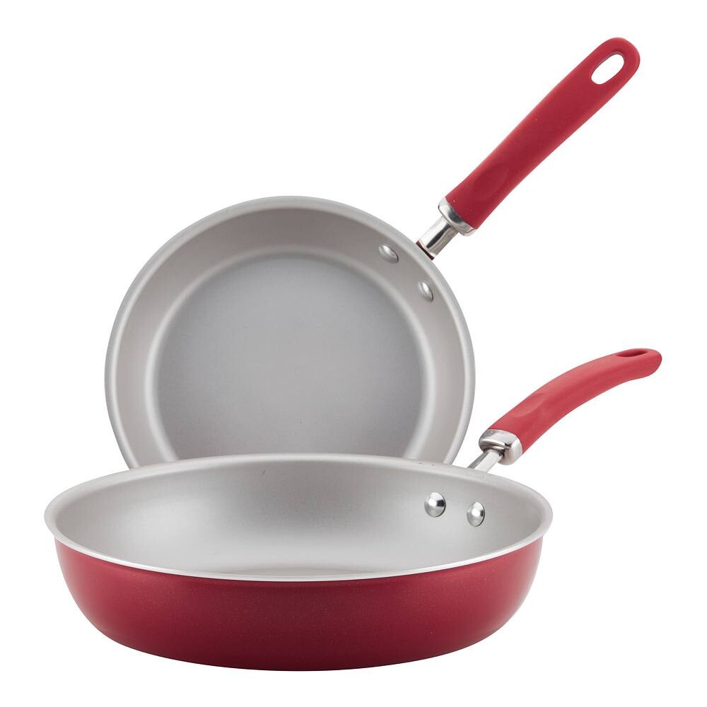 Rachael Ray Create Delicious, двойная упаковка сковородок из алюминия с антипригарным покрытием, красный
Rachael Ray Create Delicious, двойная упаковка сковородок из алюминия с антипригарным покрытием, красный