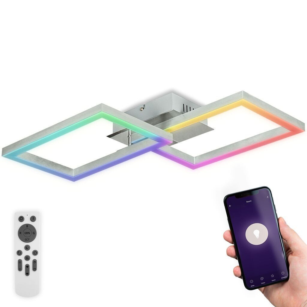 Потолочный светильник для умного дома, светодиодная RGB лампа CCT с регулируемой яркостью, приложение с дистанционным управлением, 30 Вт, Wi-Fi B.K.Licht
Потолочный светильник для умного дома, светодиодная RGB лампа CCT с регулируемой яркостью, приложение с дистанционным управлением, 30 Вт, Wi-Fi B.K.Licht
