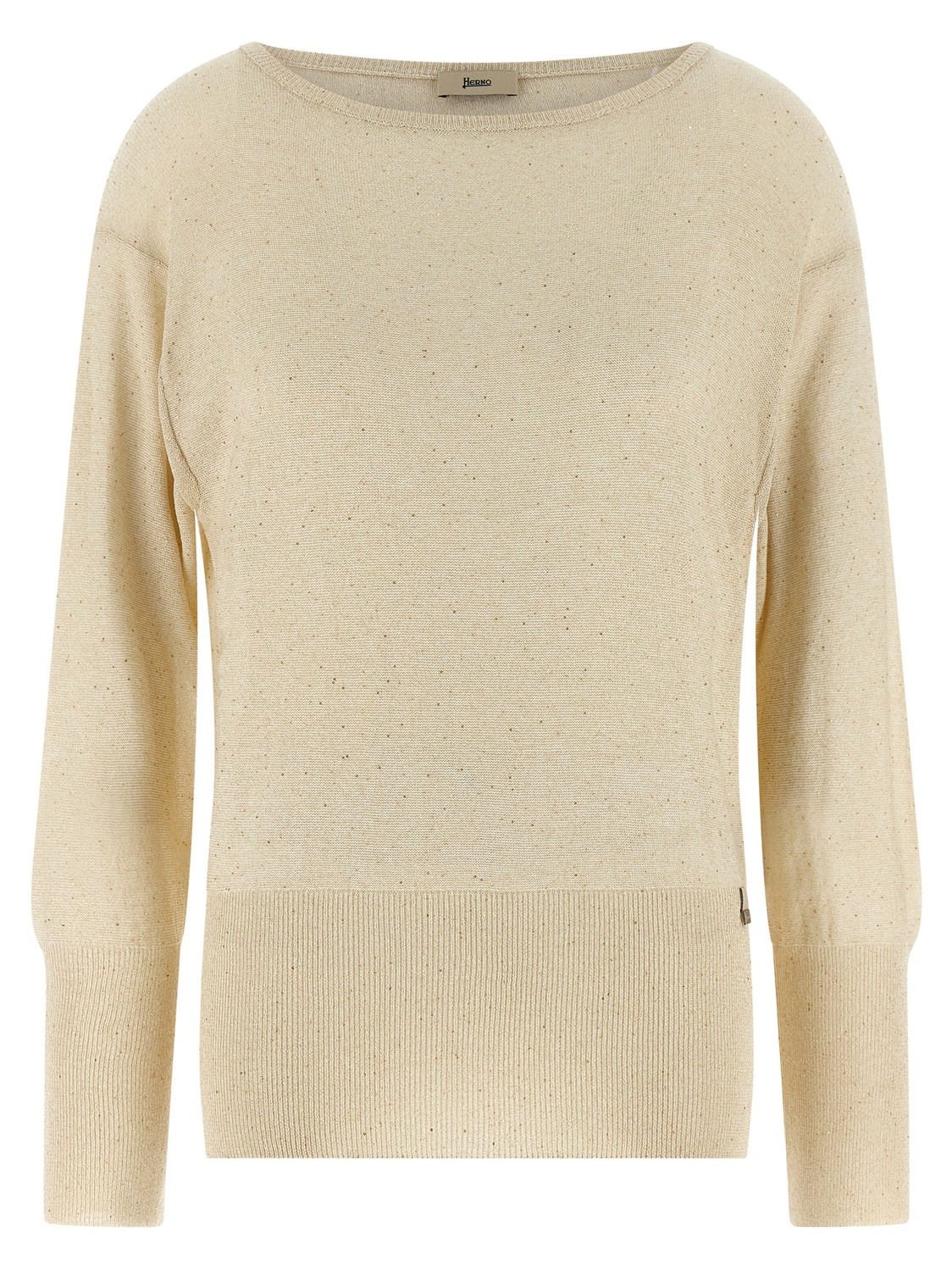 Свитер из пряжи ламе с пайетками Herno, бежевый
Свитер из пряжи ламе с пайетками Herno, бежевый