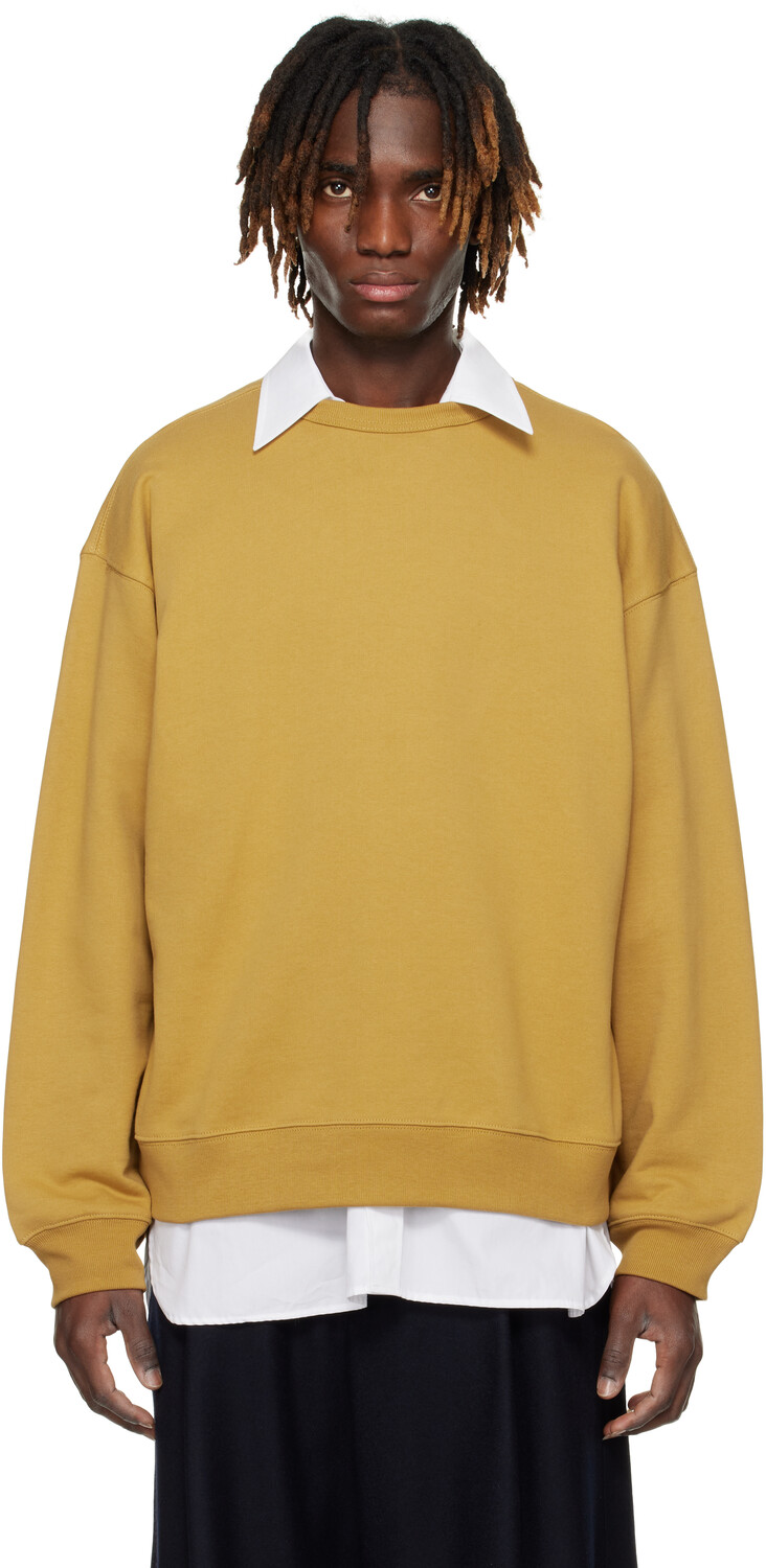 Свитшот цвета загара с приспущенными плечами Dries Van Noten 
Свитшот цвета загара с приспущенными плечами Dries Van Noten