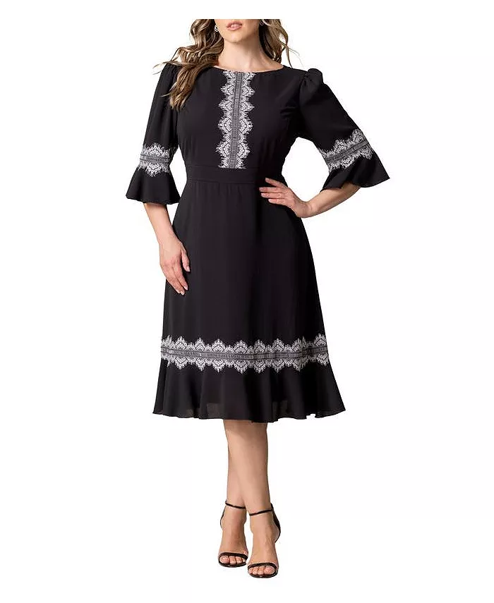 Платье коктейльное Plus Size Villa с кружевной отделкой Kiyonna, черный
Платье коктейльное Plus Size Villa с кружевной отделкой Kiyonna, черный