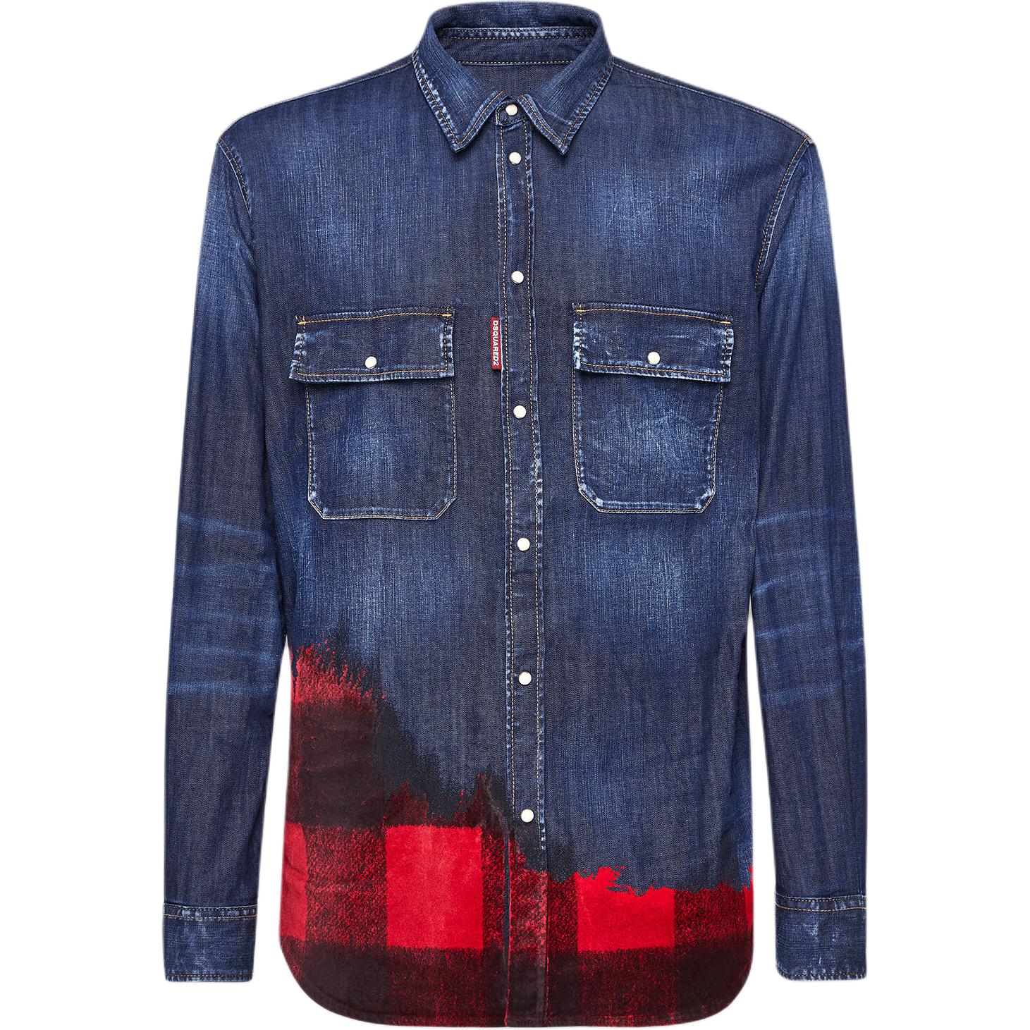 DSQUARED 2 Dsquared2 клетчатая рубашка с длинным рукавом из денима
DSQUARED 2 Dsquared2 клетчатая рубашка с длинным рукавом из денима