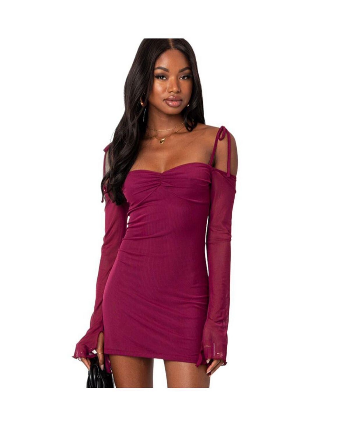 Женское сетчатое мини-платье Ariel с открытыми плечами Edikted
Женское сетчатое мини-платье Ariel с открытыми плечами Edikted