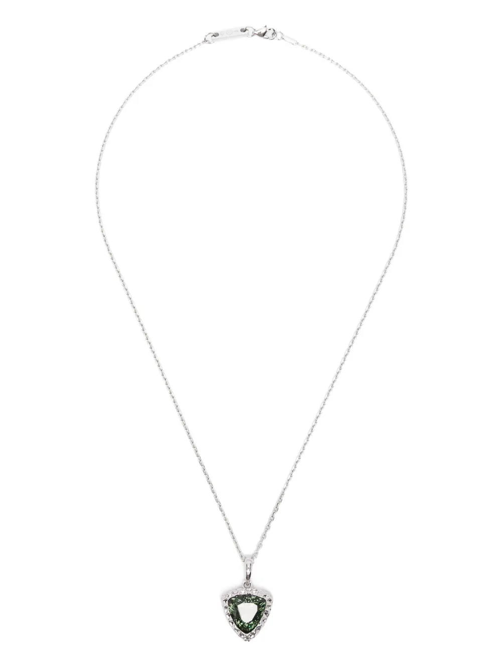 Колье с турмалином формы триллион Darkai, серебристый
Колье с турмалином формы триллион Darkai, серебристый