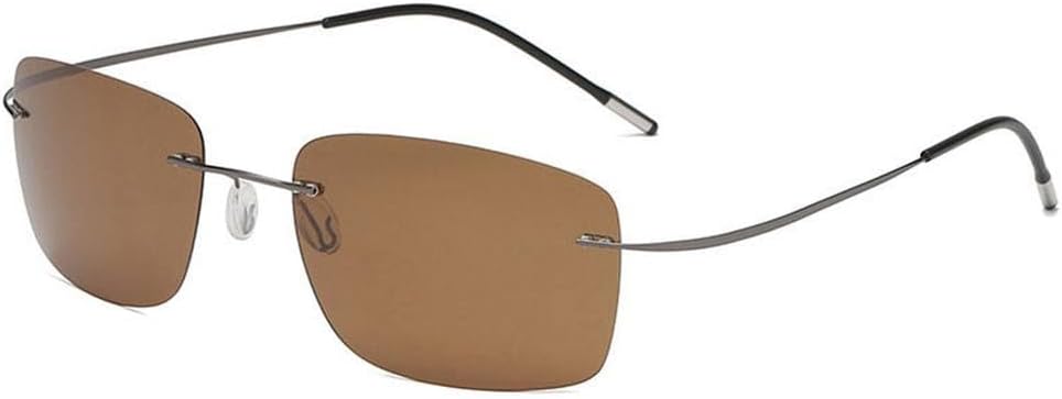 Мужские безободковые поляризованные солнцезащитные очки из титанового сплава, спортивные очки для вождения, дорожные очки, сверхлегкие очки с защитой от УФ-излучения UV400 LOVQZAOF, C8 Brown Lens
Мужские безободковые поляризованные солнцезащитные очки из титанового сплава, спортивные очки для вождения, дорожные очки, сверхлегкие очки с защитой от УФ-излучения UV400 LOVQZAOF, C8 Brown Lens