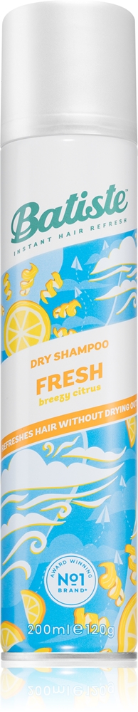 Сухой шампунь Fresh Breezy Citrus для всех типов волос Batiste, spalvų derinys 200 мл
Сухой шампунь Fresh Breezy Citrus для всех типов волос Batiste, spalvų derinys 200 мл