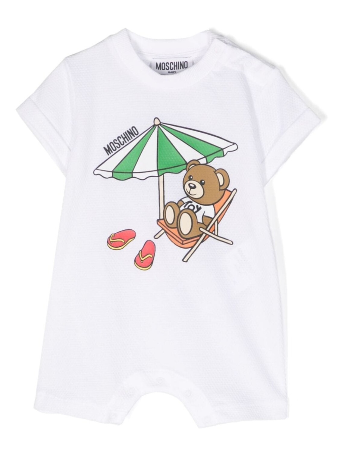 Moschino Kids ромпер Teddy Bear, белый
Moschino Kids ромпер Teddy Bear, белый