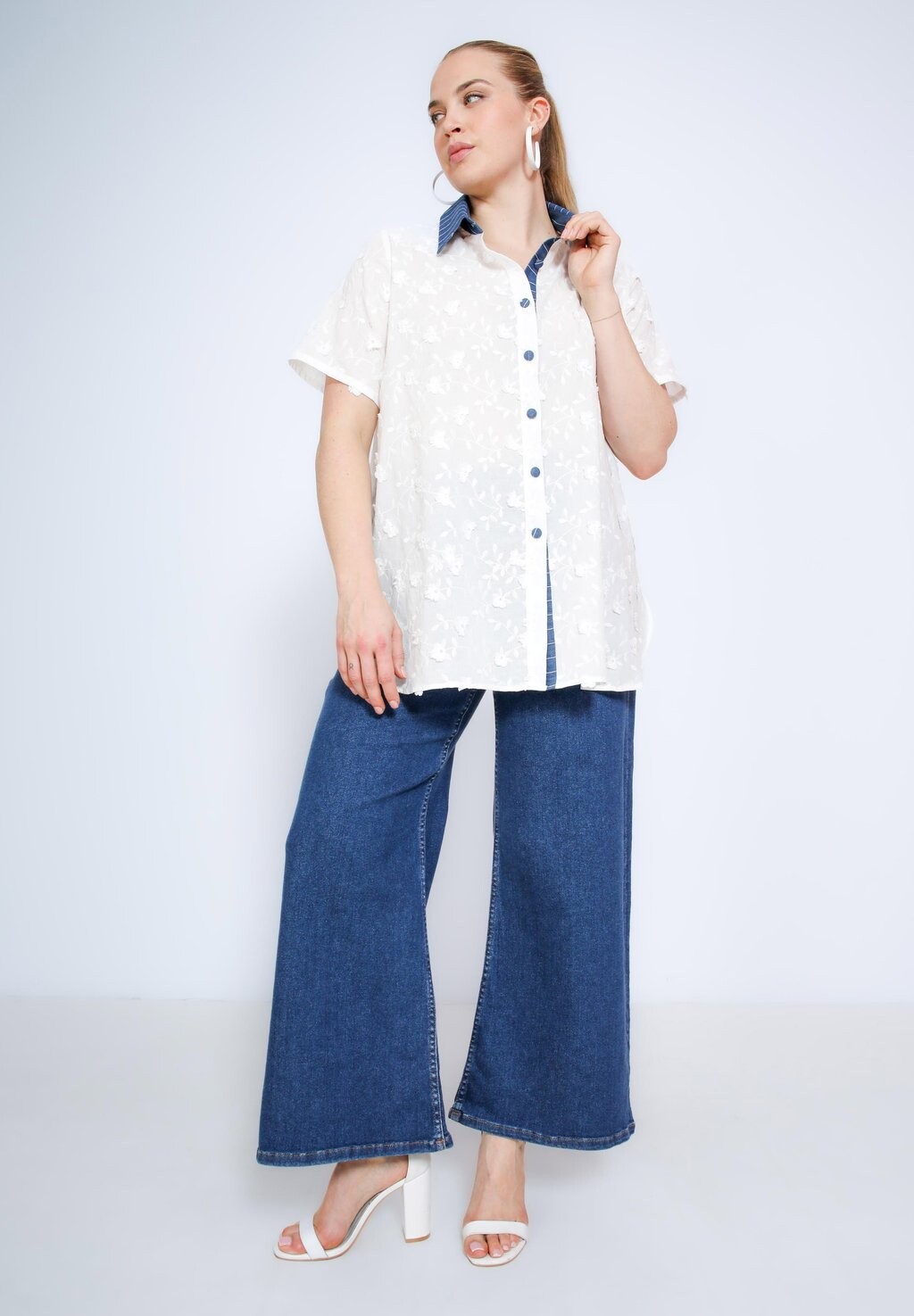 Блузка на пуговицах BRODÉE AVEC COL EN JEAN RAYÉ Jean Marc Philippe, белый
Блузка на пуговицах BRODÉE AVEC COL EN JEAN RAYÉ Jean Marc Philippe, белый