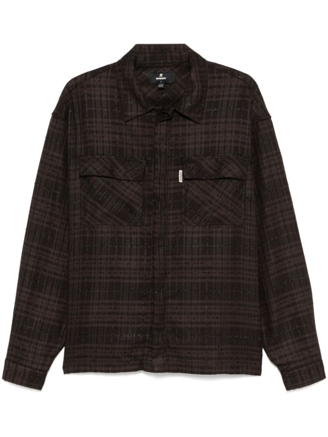 Клетчатая рубашка Represent, коричневый 
Клетчатая рубашка Represent, коричневый