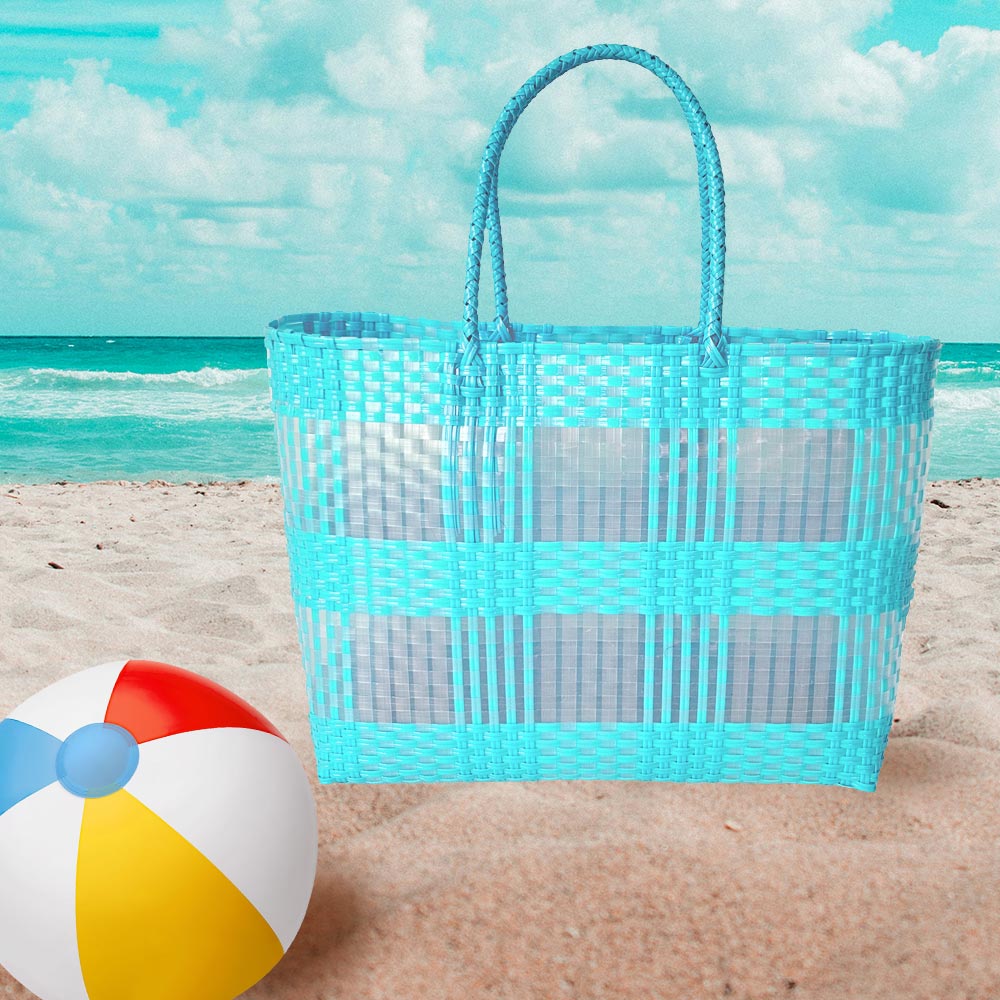 Плетеная сумка-шоппер или сумка через плечо FASHNZFAB, Turquoise 
Плетеная сумка-шоппер или сумка через плечо FASHNZFAB, Turquoise