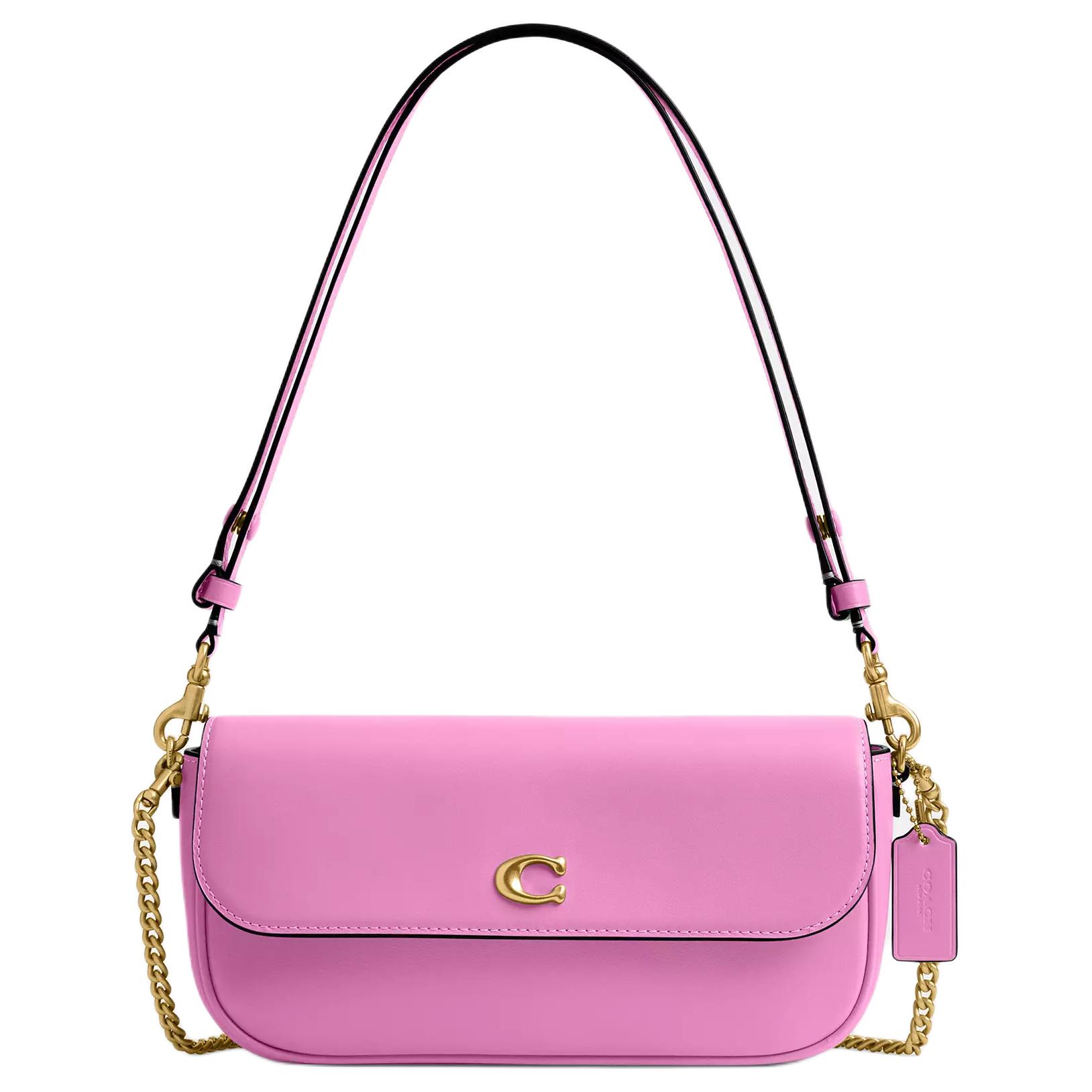 COACH Кожаная сумка через плечо среднего размера женская латунь и фуксия
COACH Кожаная сумка через плечо среднего размера женская латунь и фуксия