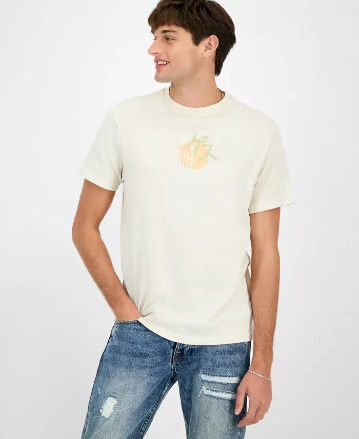 Мужская футболка с коротким рукавом и принтом Guess, коричневый
Мужская футболка с коротким рукавом и принтом Guess, коричневый