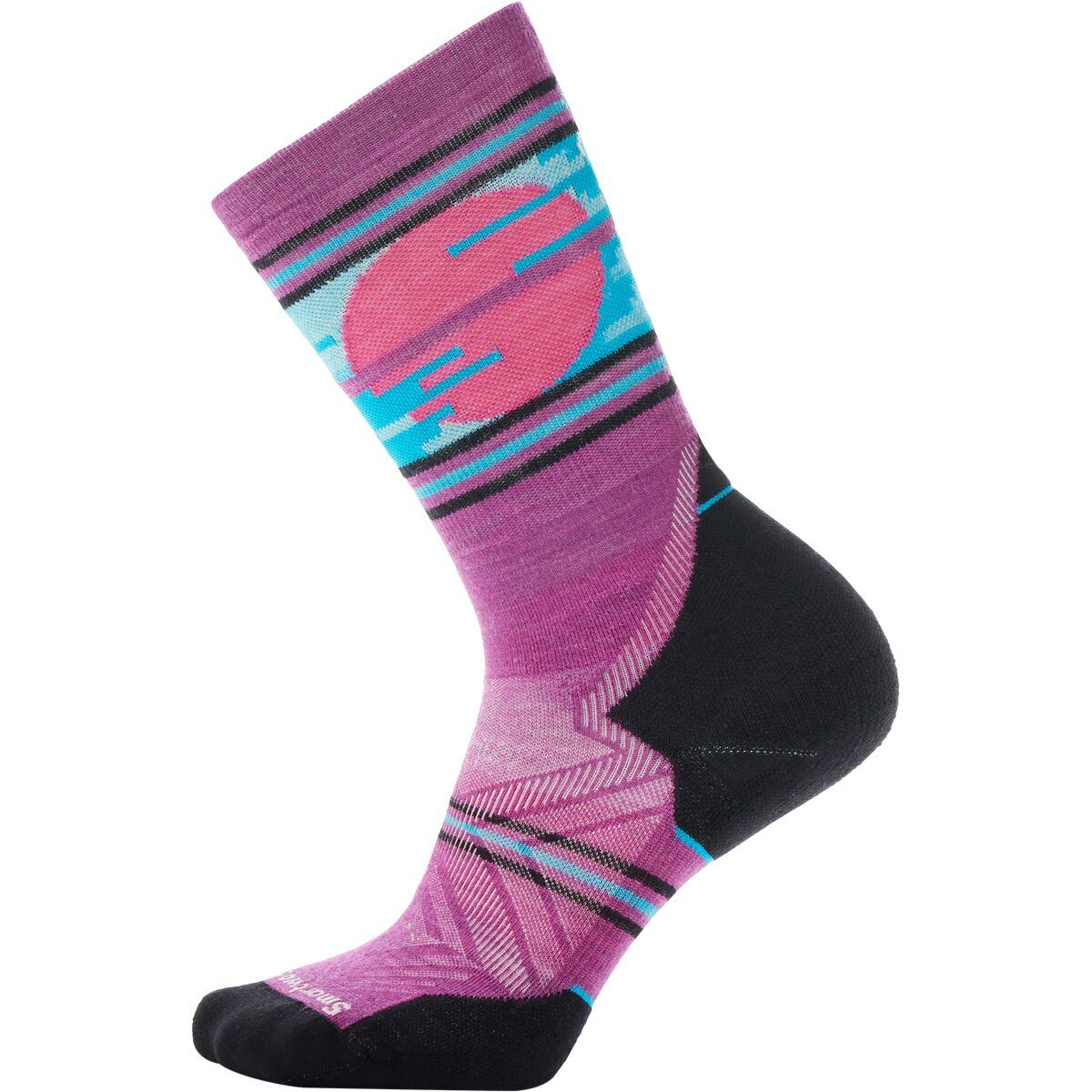 Носки для трейлраннинга с усиленной амортизацией Sunset Trail Crew Smartwool, лиловый 
Носки для трейлраннинга с усиленной амортизацией Sunset Trail Crew Smartwool, лиловый