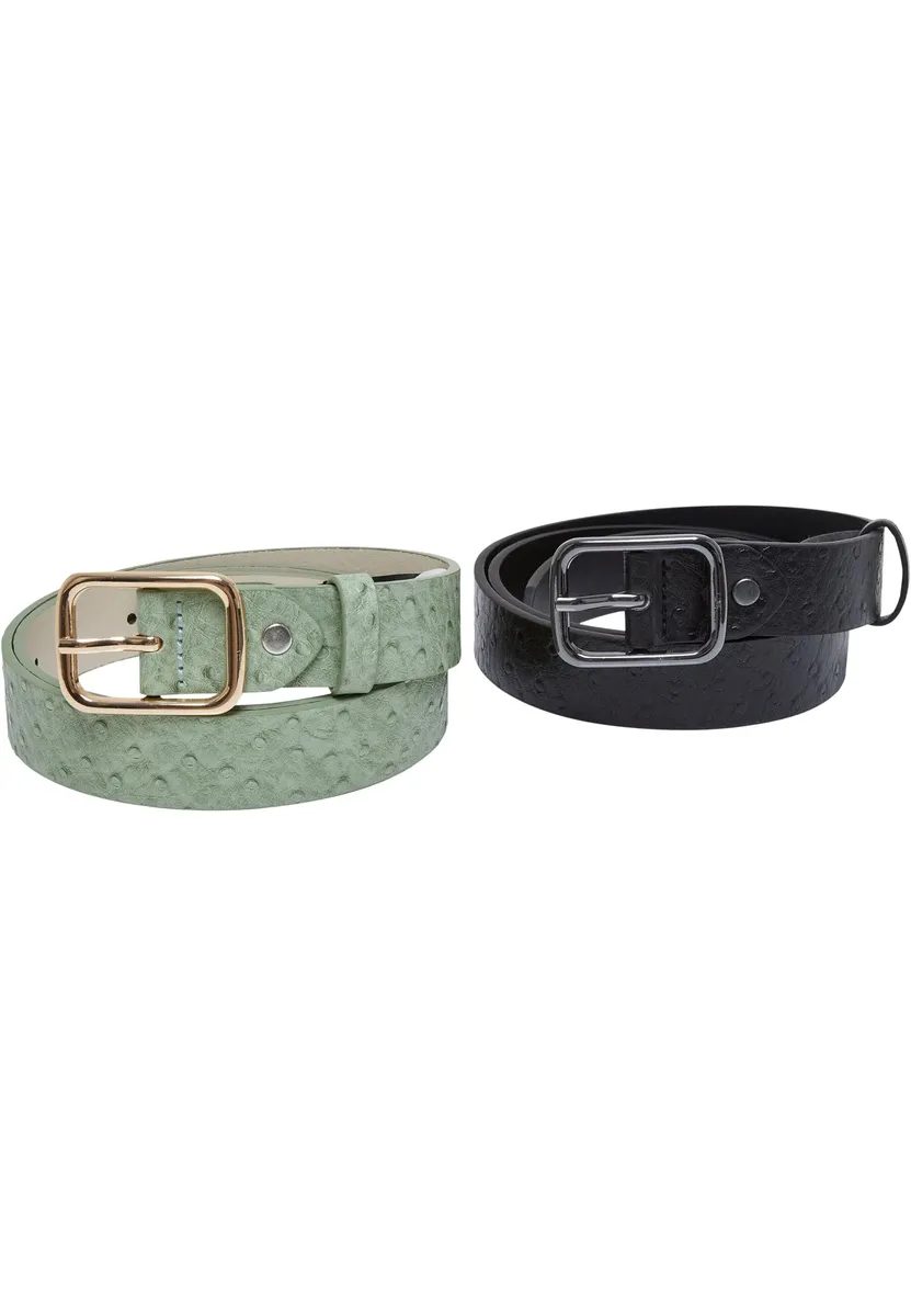 Поясной ремень URBAN CLASSICS " Urban Classics Unisex Straus Synthetic Leather Belt, 2-Pack", цвет Black/Leaf
Поясной ремень URBAN CLASSICS " Urban Classics Unisex Straus Synthetic Leather Belt, 2-Pack", цвет Black/Leaf