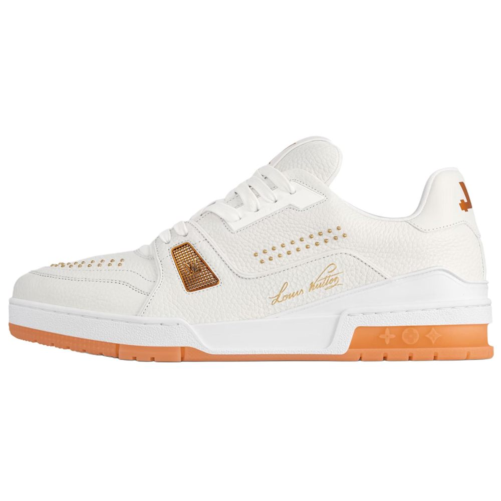 LOUIS VUITTON Низкие кроссовки для скейтбординга Trainer, мужские, белые, оранжевые
LOUIS VUITTON Низкие кроссовки для скейтбординга Trainer, мужские, белые, оранжевые