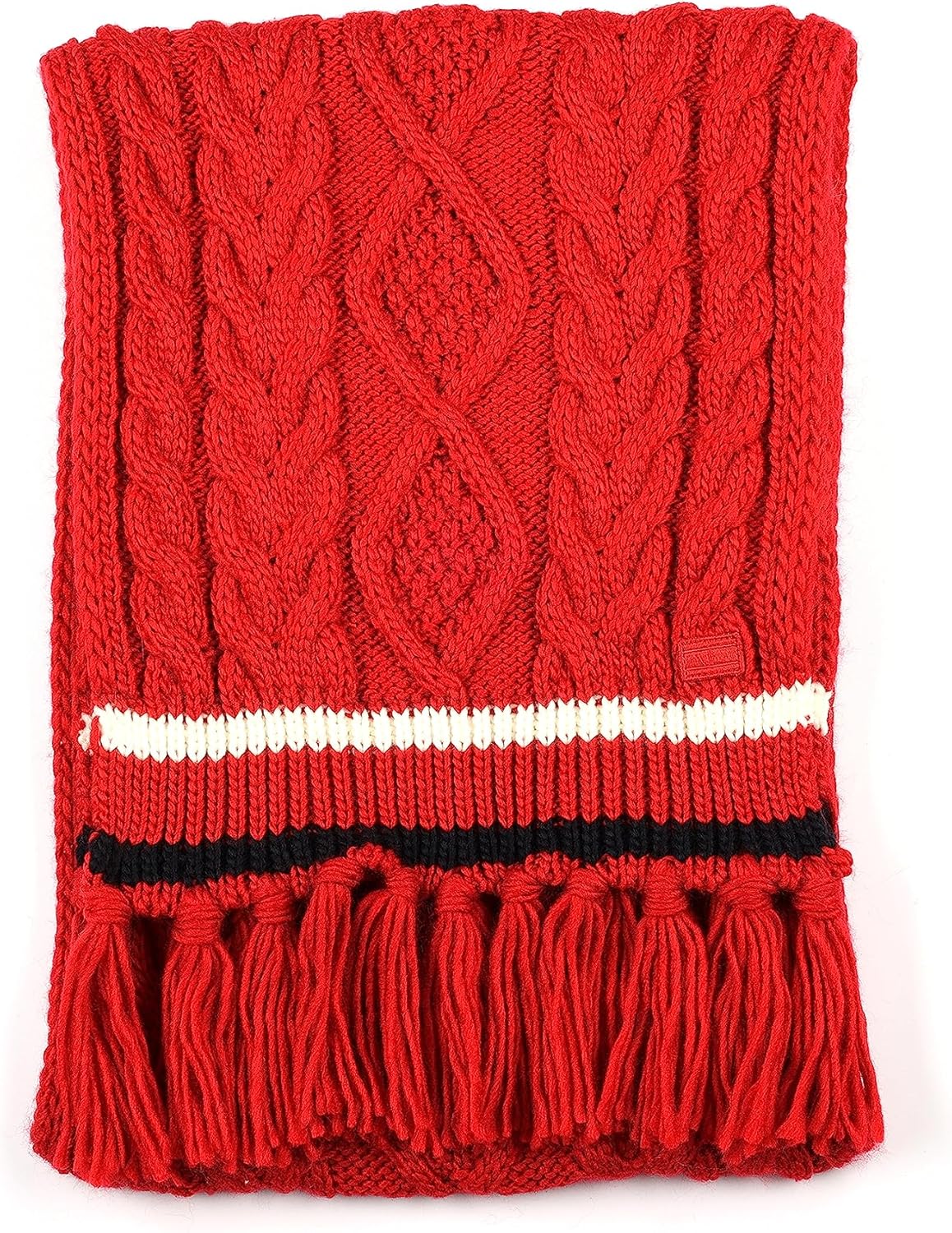 Женский шарф Tommy Hilfiger Cable With Stripe, Primary Red Multi
Женский шарф Tommy Hilfiger Cable With Stripe, Primary Red Multi