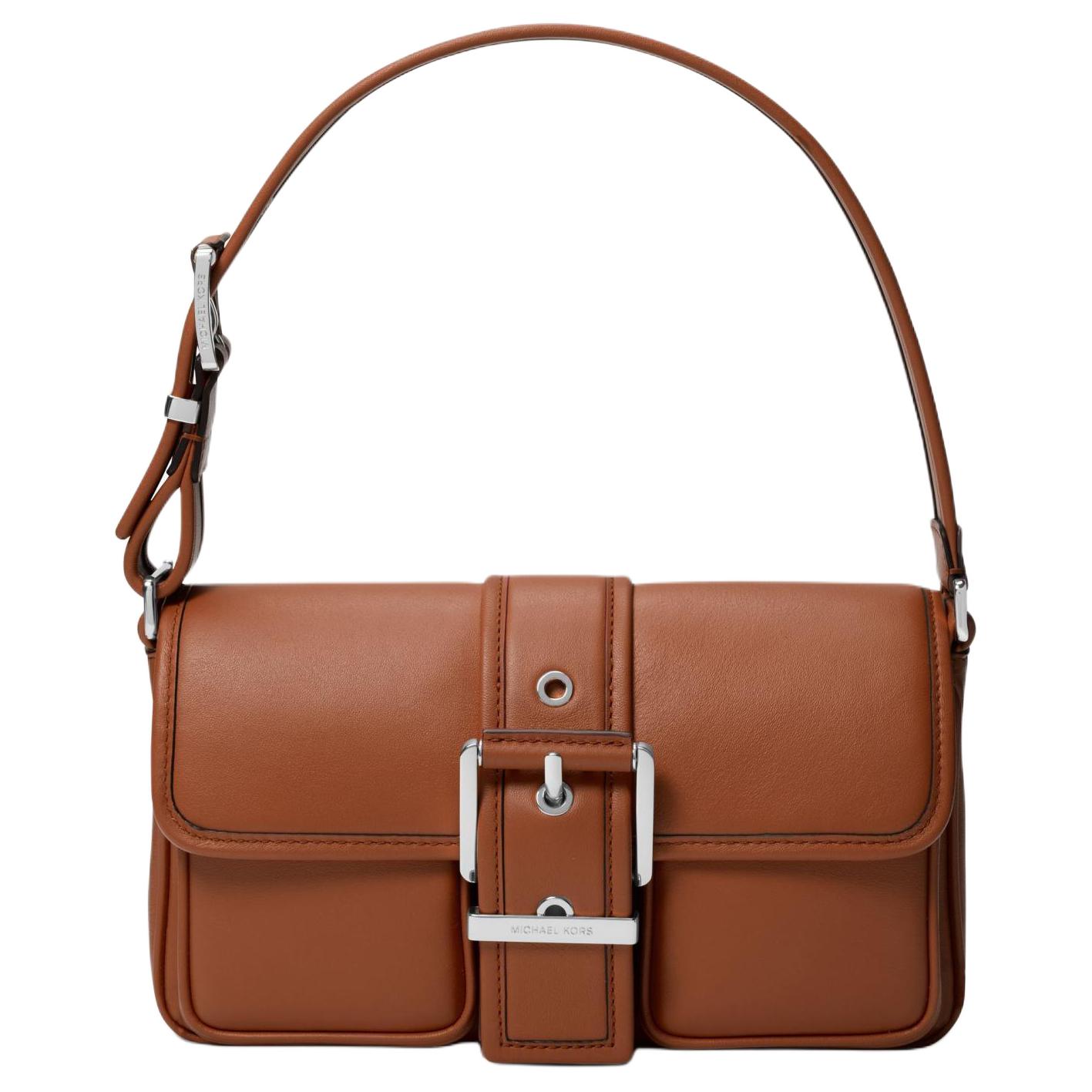 MICHAEL KORS Коричневая кожаная сумка через плечо 
MICHAEL KORS Коричневая кожаная сумка через плечо