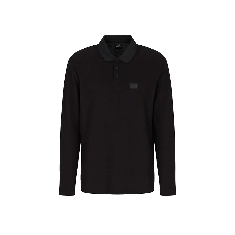 Поло с длинным рукавом Armani Exchange XM001394_AF16262, черный
Поло с длинным рукавом Armani Exchange XM001394_AF16262, черный
