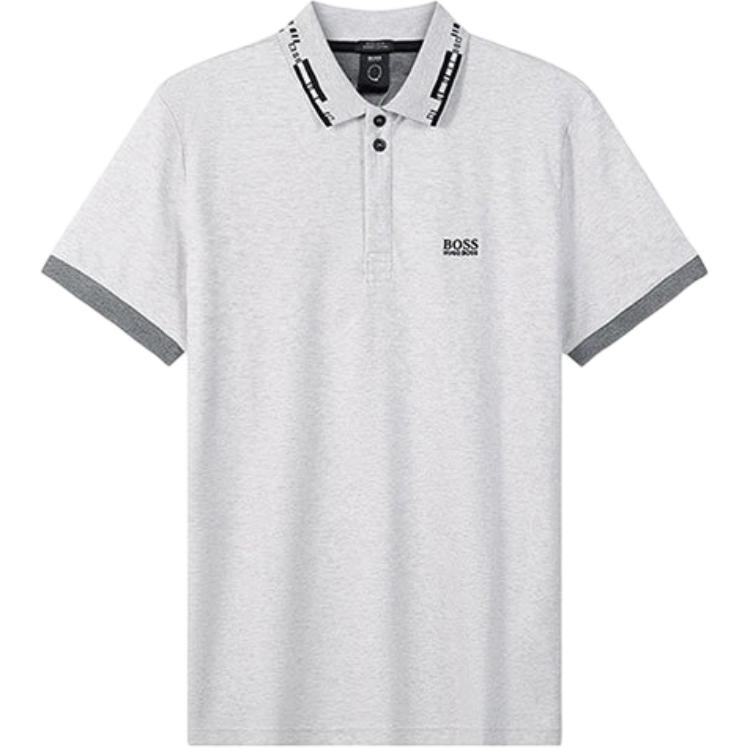 Футболка поло с короткими рукавами мужская серая HUGO BOSS 
Футболка поло с короткими рукавами мужская серая HUGO BOSS