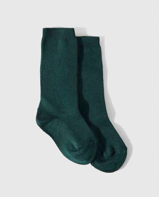 Обычный высокий детский носок Condor, зеленый 
Обычный высокий детский носок Condor, зеленый