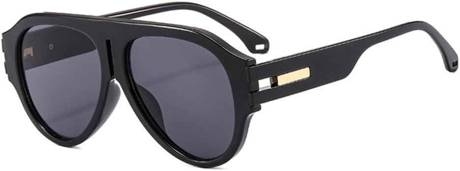 MUTYNE Модные солнцезащитные очки-пилот для женщин, ретро, двухцветные, с защитой от УФ-излучения UV400, для мужчин, трендовые градиентные солнцезащитные очки в стиле панк, Black Grey
MUTYNE Модные солнцезащитные очки-пилот для женщин, ретро, двухцветные, с защитой от УФ-излучения UV400, для мужчин, трендовые градиентные солнцезащитные очки в стиле панк, Black Grey