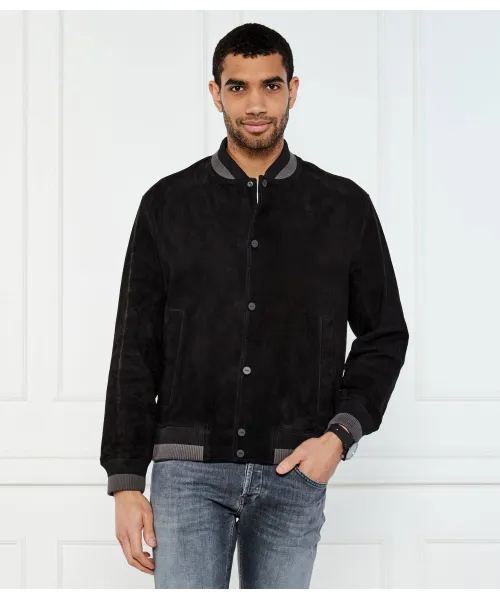 Кожаная куртка-бомбер Ledam Loose fit Hugo, черный
Кожаная куртка-бомбер Ledam Loose fit Hugo, черный