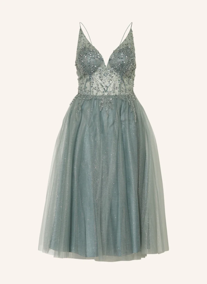 Коктейльное платье с пайетками и бисером Unique, зеленый
Коктейльное платье с пайетками и бисером Unique, зеленый