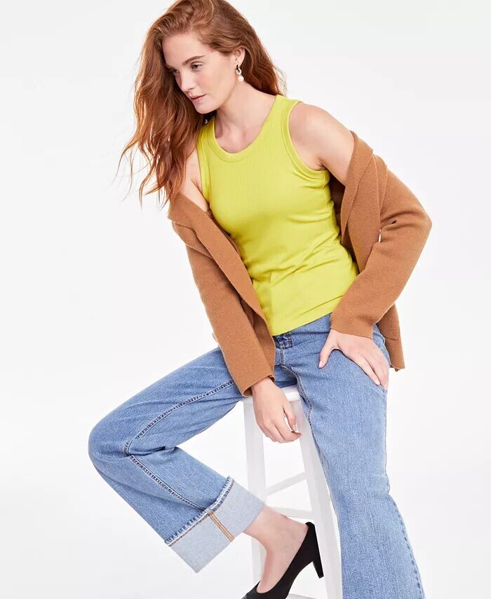 Женская майка в рубчик с высоким воротником, XXS-4X On 34th, зеленый
Женская майка в рубчик с высоким воротником, XXS-4X On 34th, зеленый