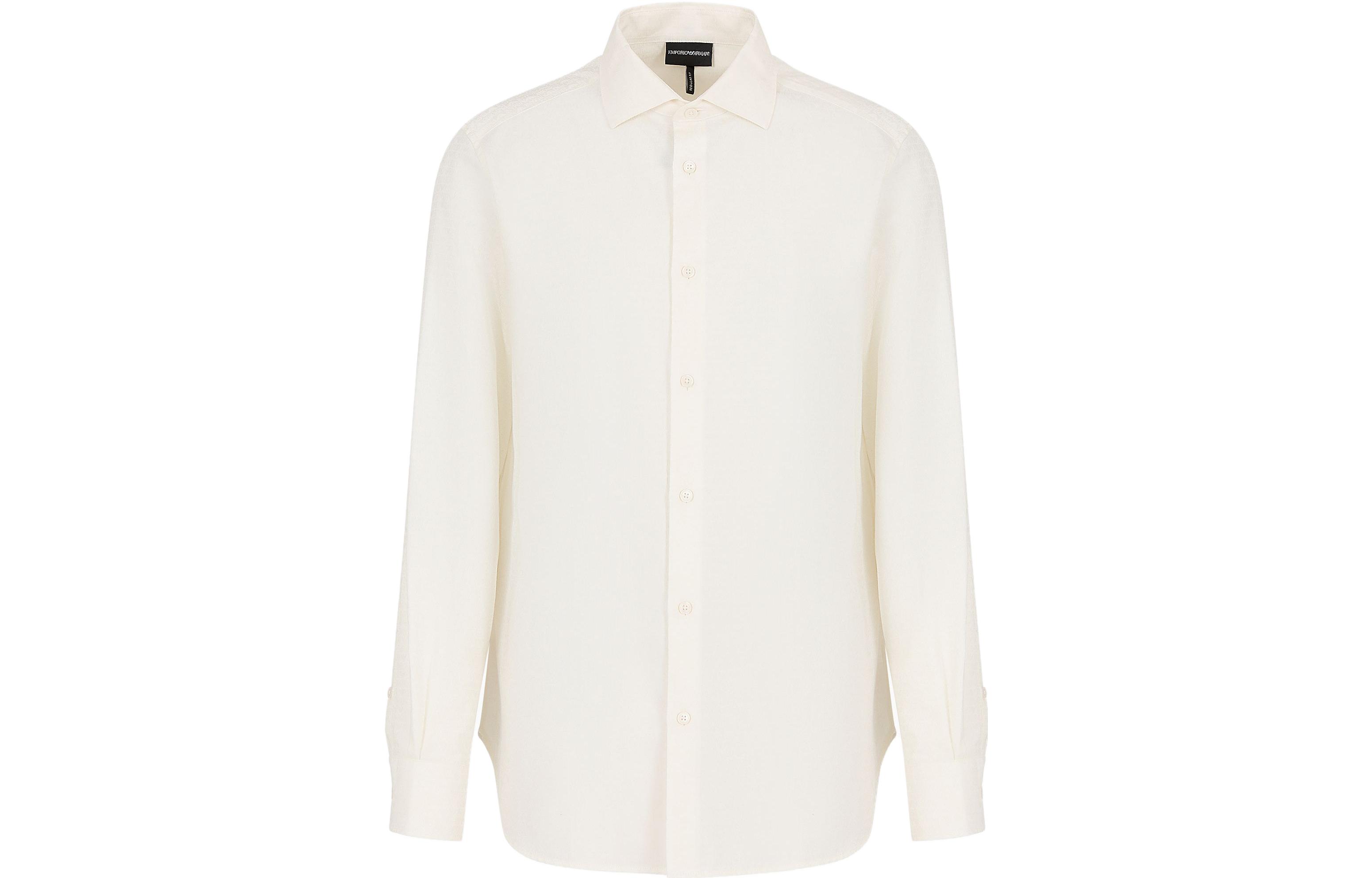 Рубашка с логотипом жаккард EMPORIO ARMANI, Ecru
Рубашка с логотипом жаккард EMPORIO ARMANI, Ecru
