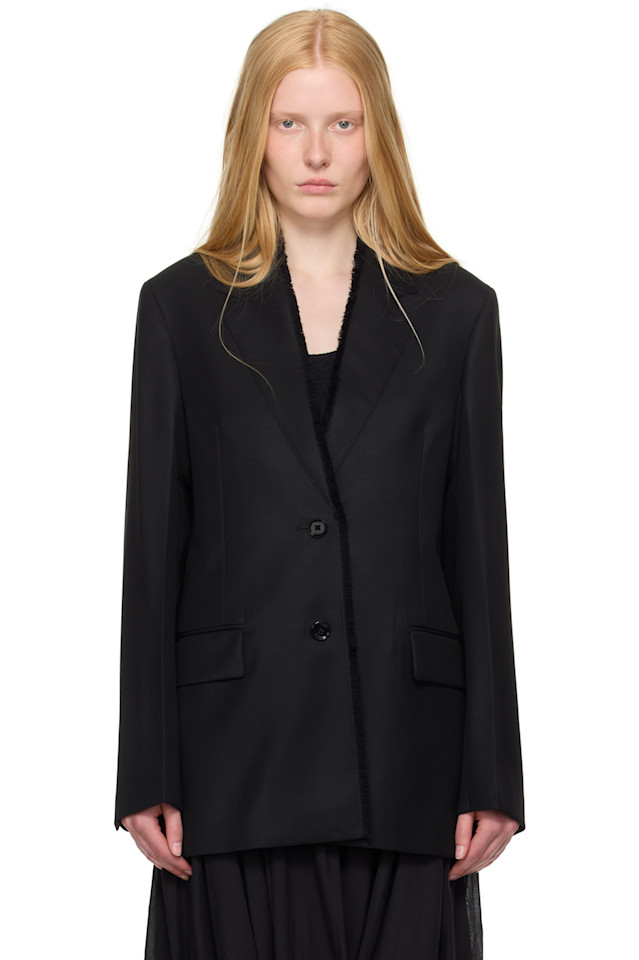 Пиджак с лацканами без подкладки Toteme, черный
Пиджак с лацканами без подкладки Toteme, черный